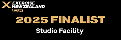 black background 2025 finalist for exercise nz